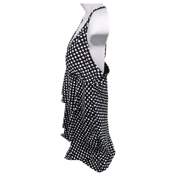 Jaclyn Smith One Piece Swimsuit Polka Dot Black White Layered Womens Size 20 - Picture 5 of 14